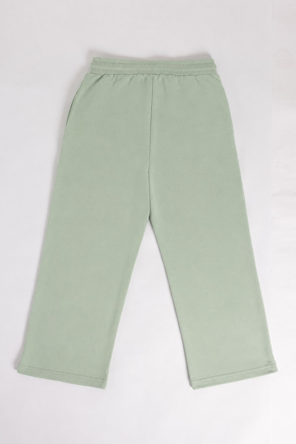 Green Mid Rise Straight Fit Jogger