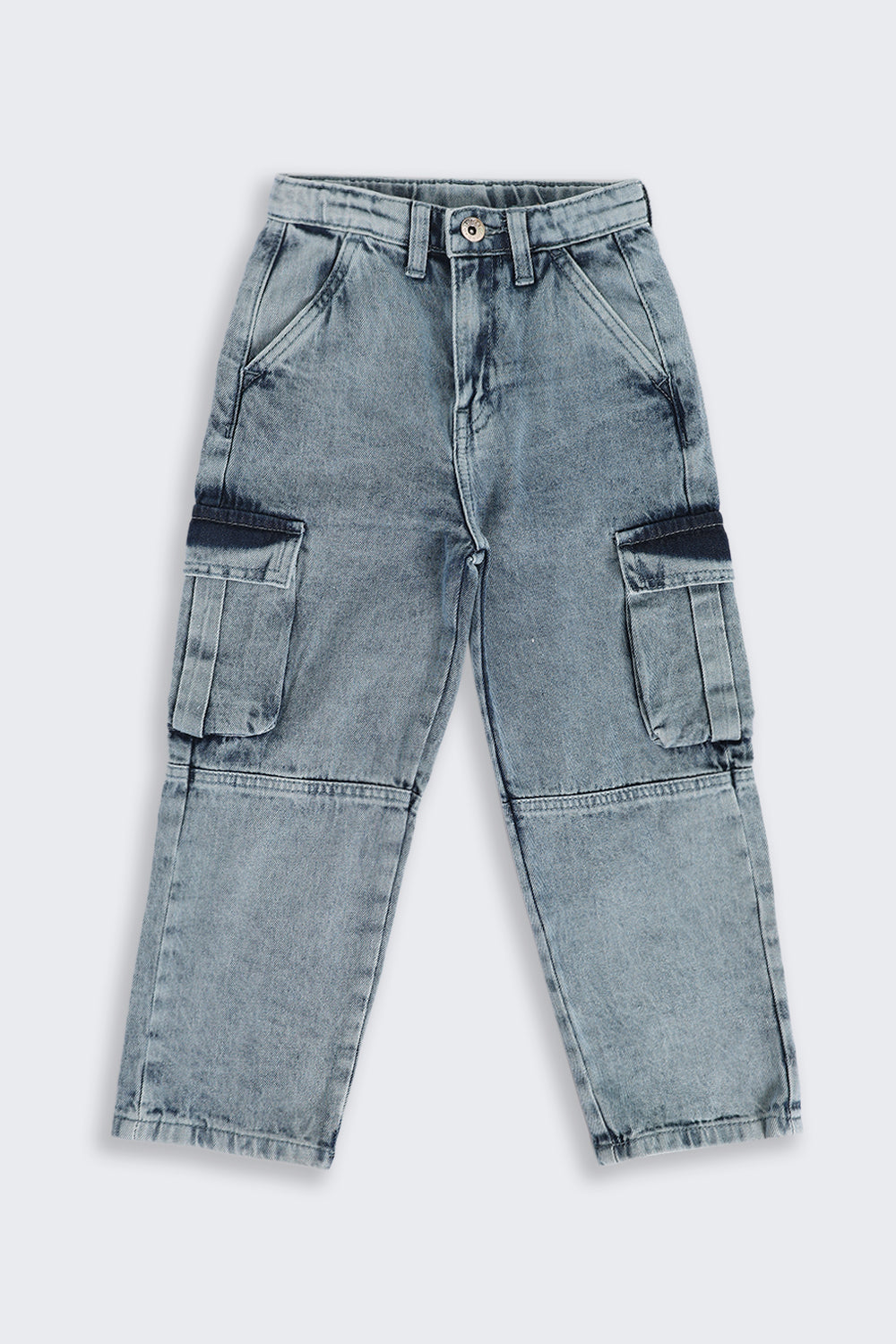 Boys Light Blue Regular Fit Jeans With 6 Pocket