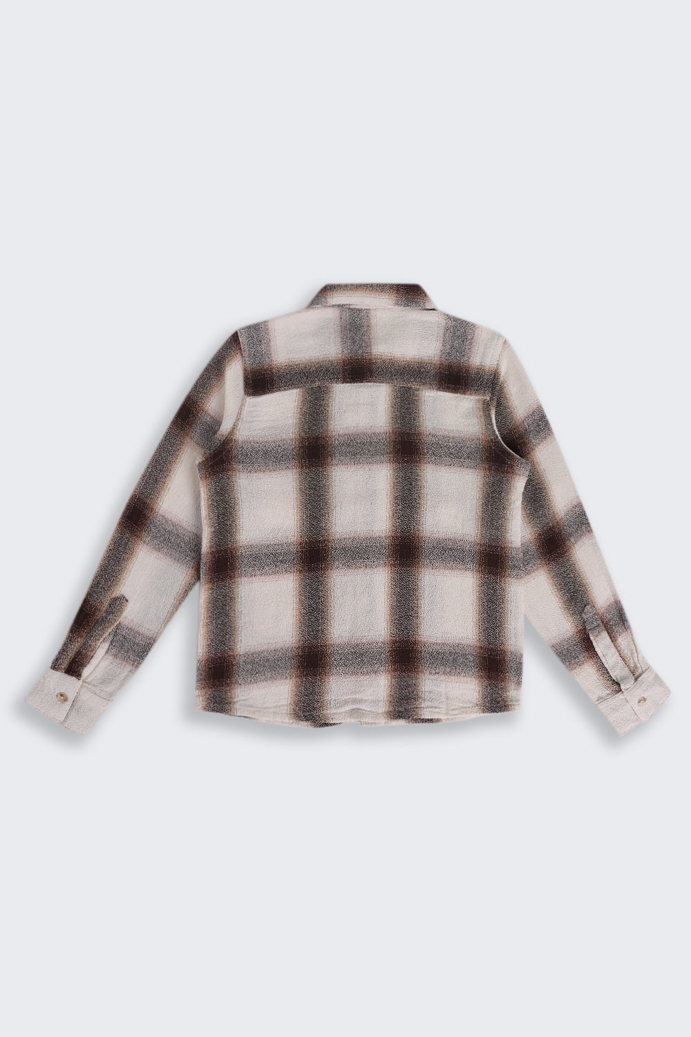 Tweens Boys Brown Cotton Regular Fit Shirt