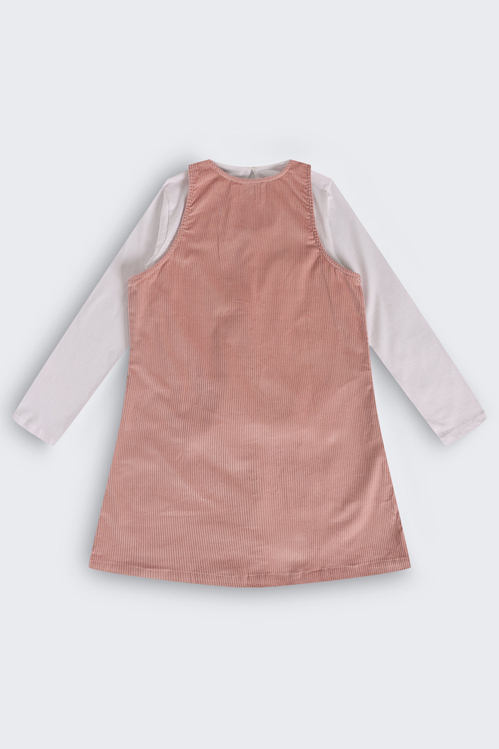 Tweens Girls Pink Wear Regular Fit Dungaree With T-Shirt