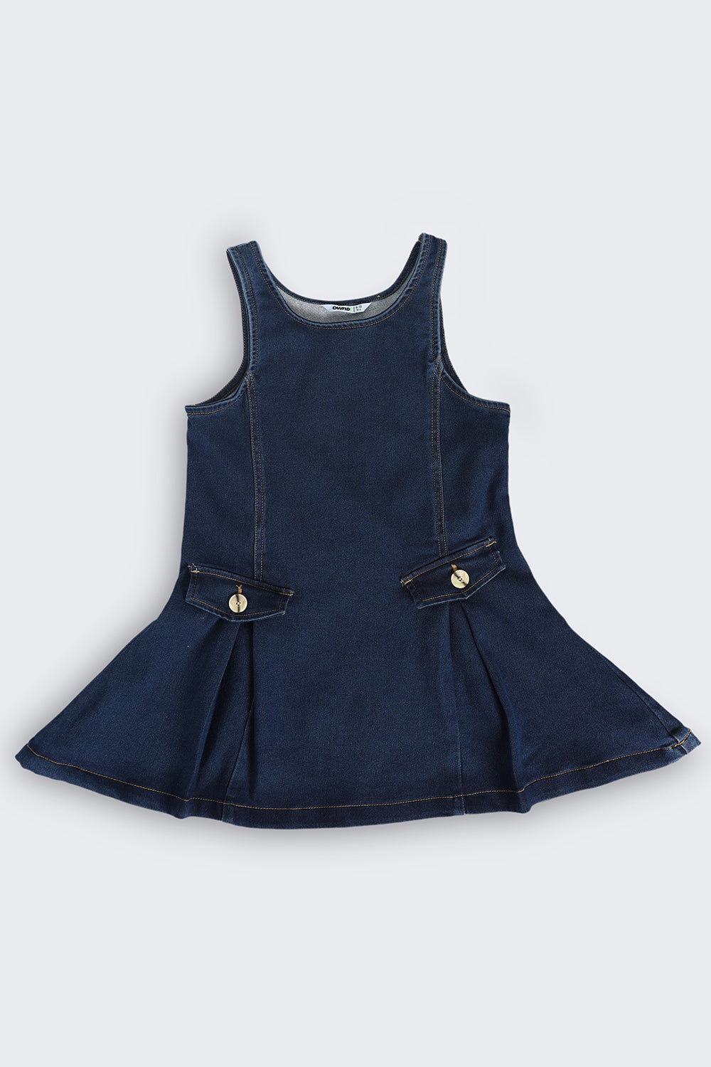 Tweens Girls Navy Wear Regular Fit Dungaree With T-Shirt