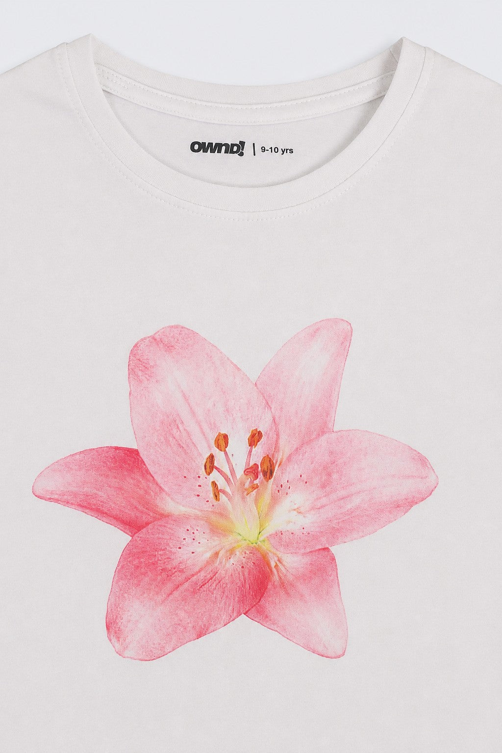 Tweens Girls White Floral Regular Fit T-Shirt