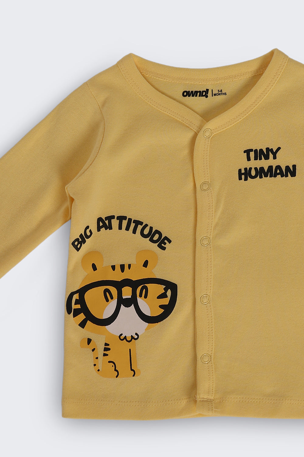Yellow Cotton Regular Fit Co Ord Set For Infant Boys