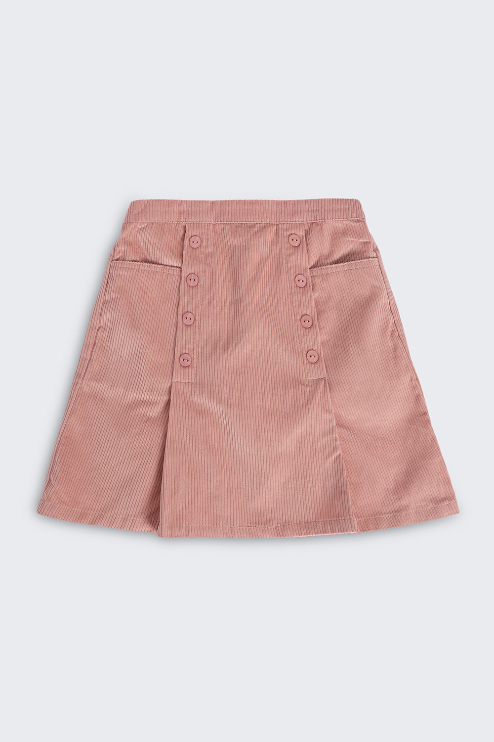Pink Regular Fit Skirt With 2 Pocket For Tweens Girls