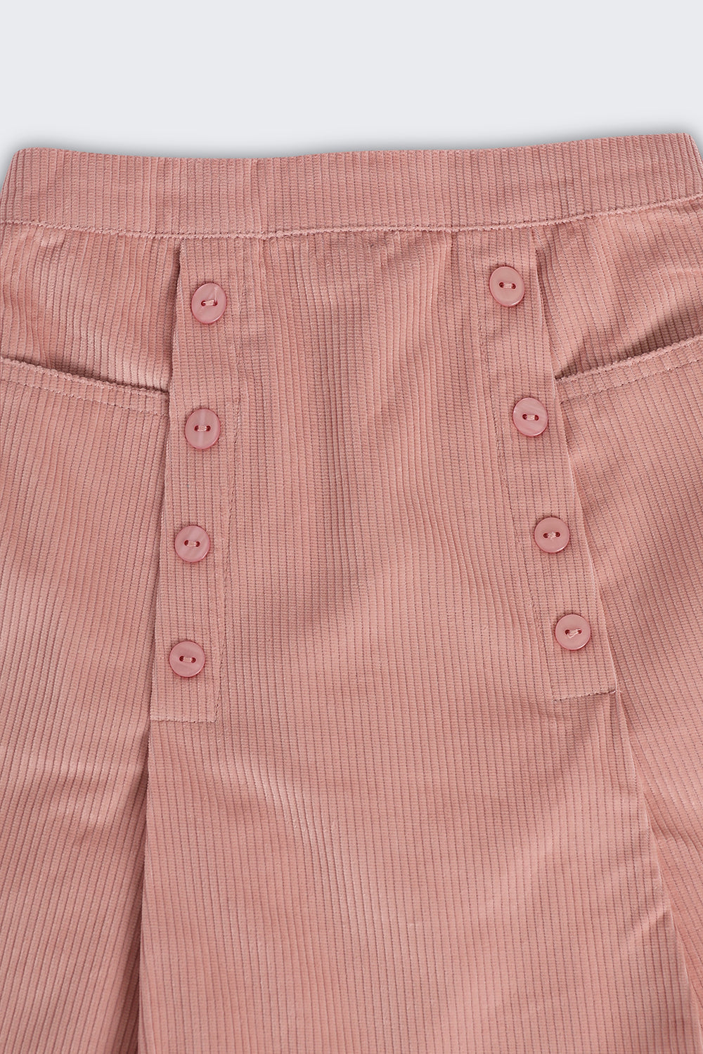 Pink Regular Fit Skirt With 2 Pocket For Tweens Girls