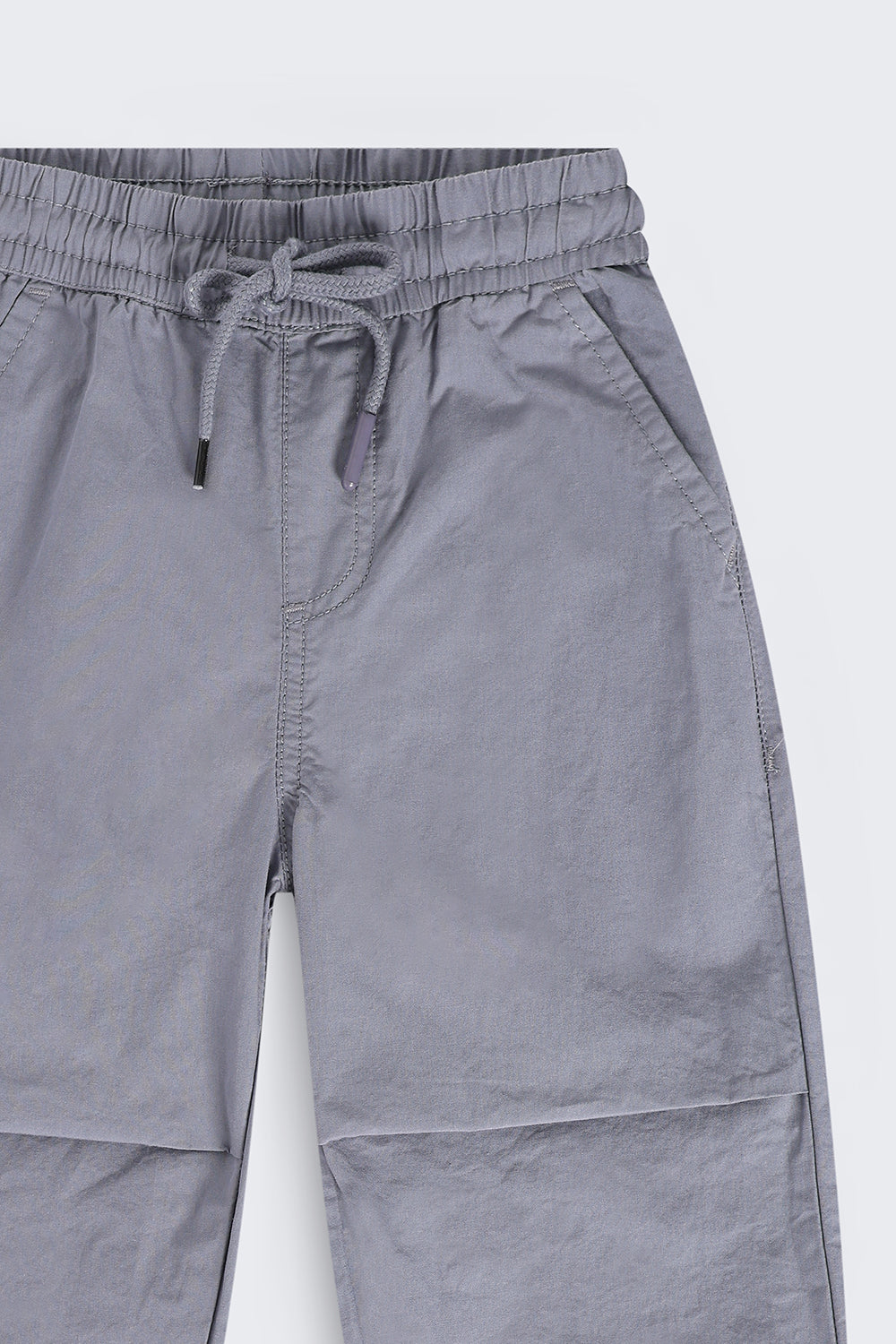 Boys Jogger Fit Grey Solid Jogger