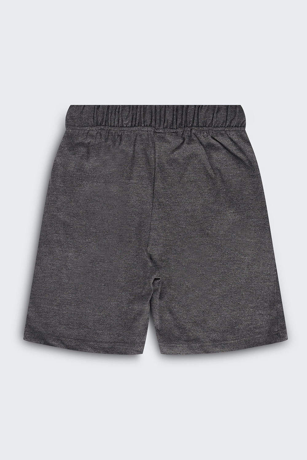 Tweens Boys Regular Fit Grey Placement Design Shorts