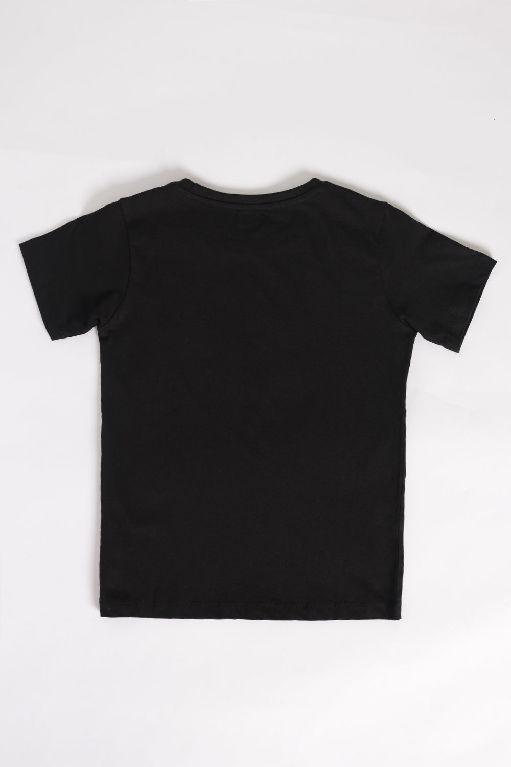 Tweens Boys Regular Fit Black T-Shirt