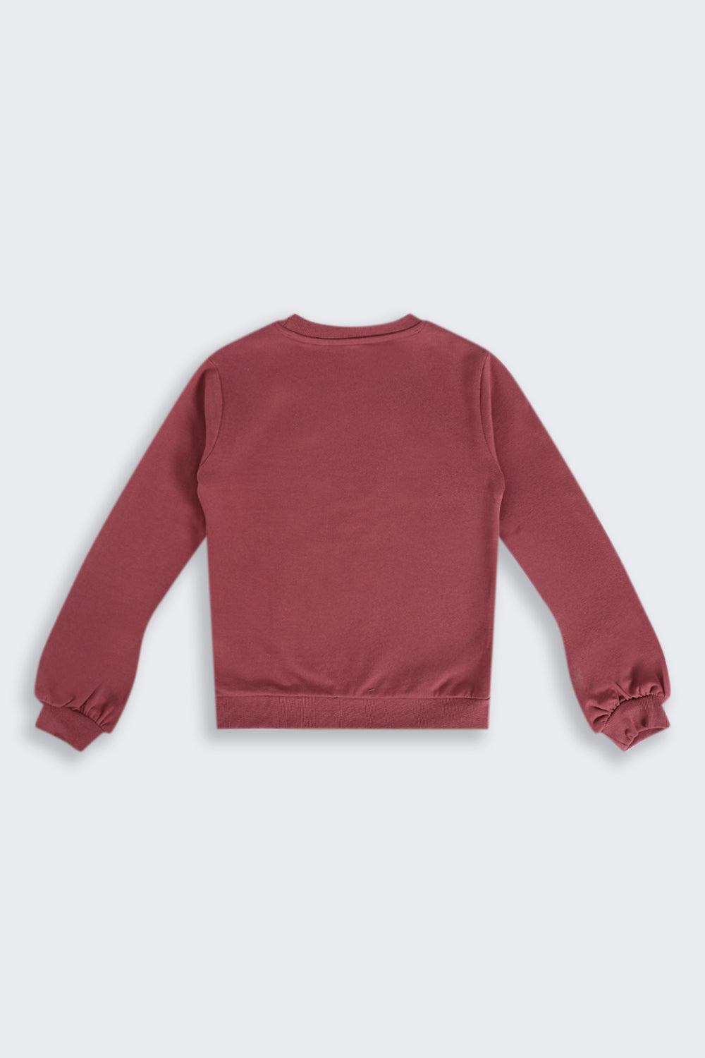 Tweens Girls Relaxed Fit Mauve Graphic Printed Sweatshirt