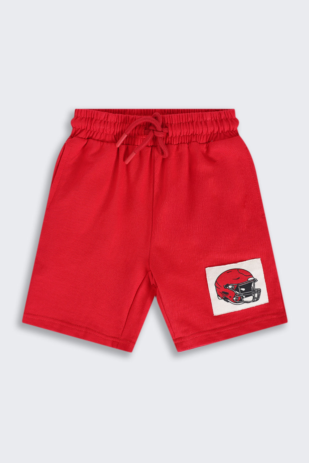 Boys Regular Fit Red Graphic Printed Co-ord Set