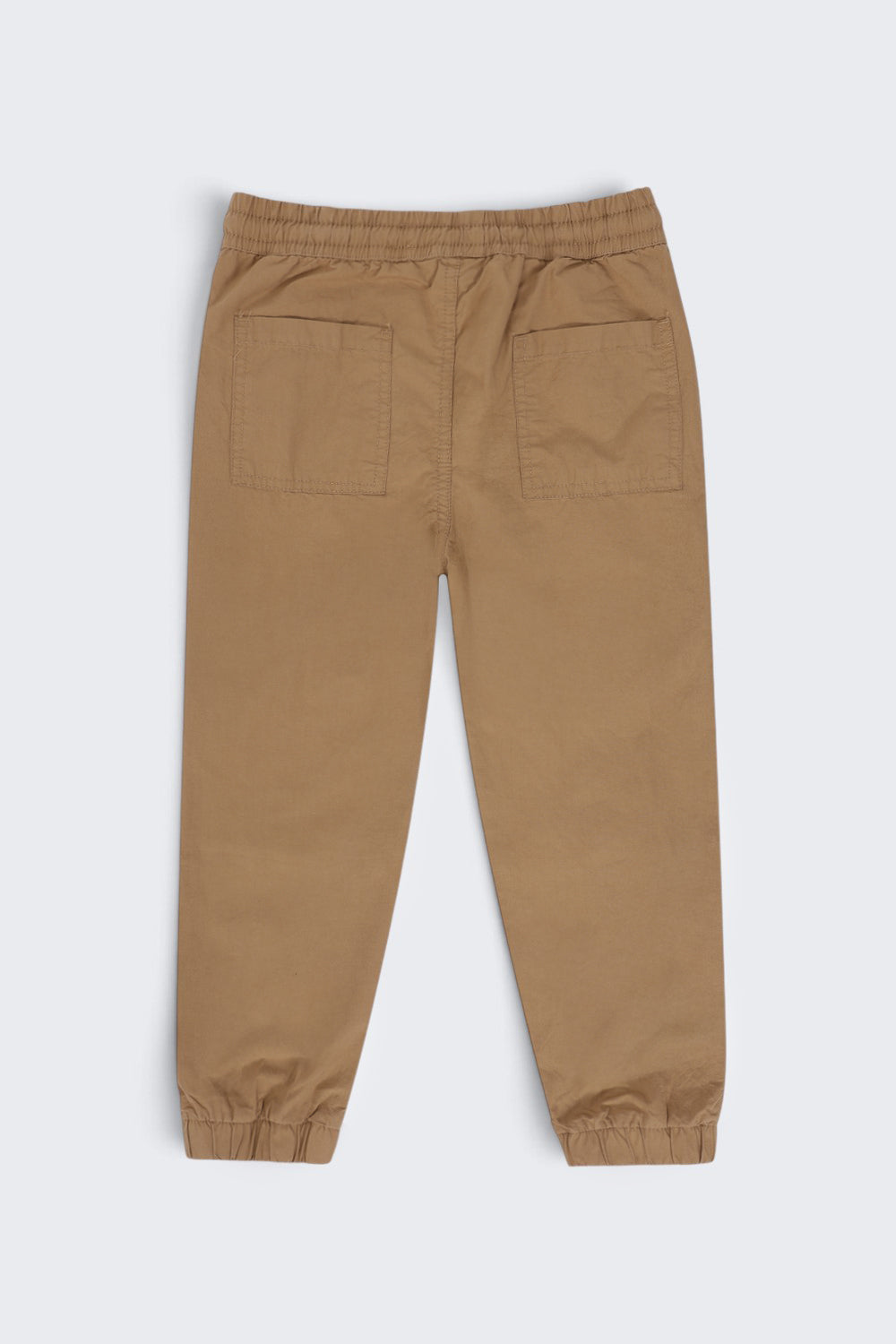 Boys Regular Fit Khaki Solid Casual Jogger