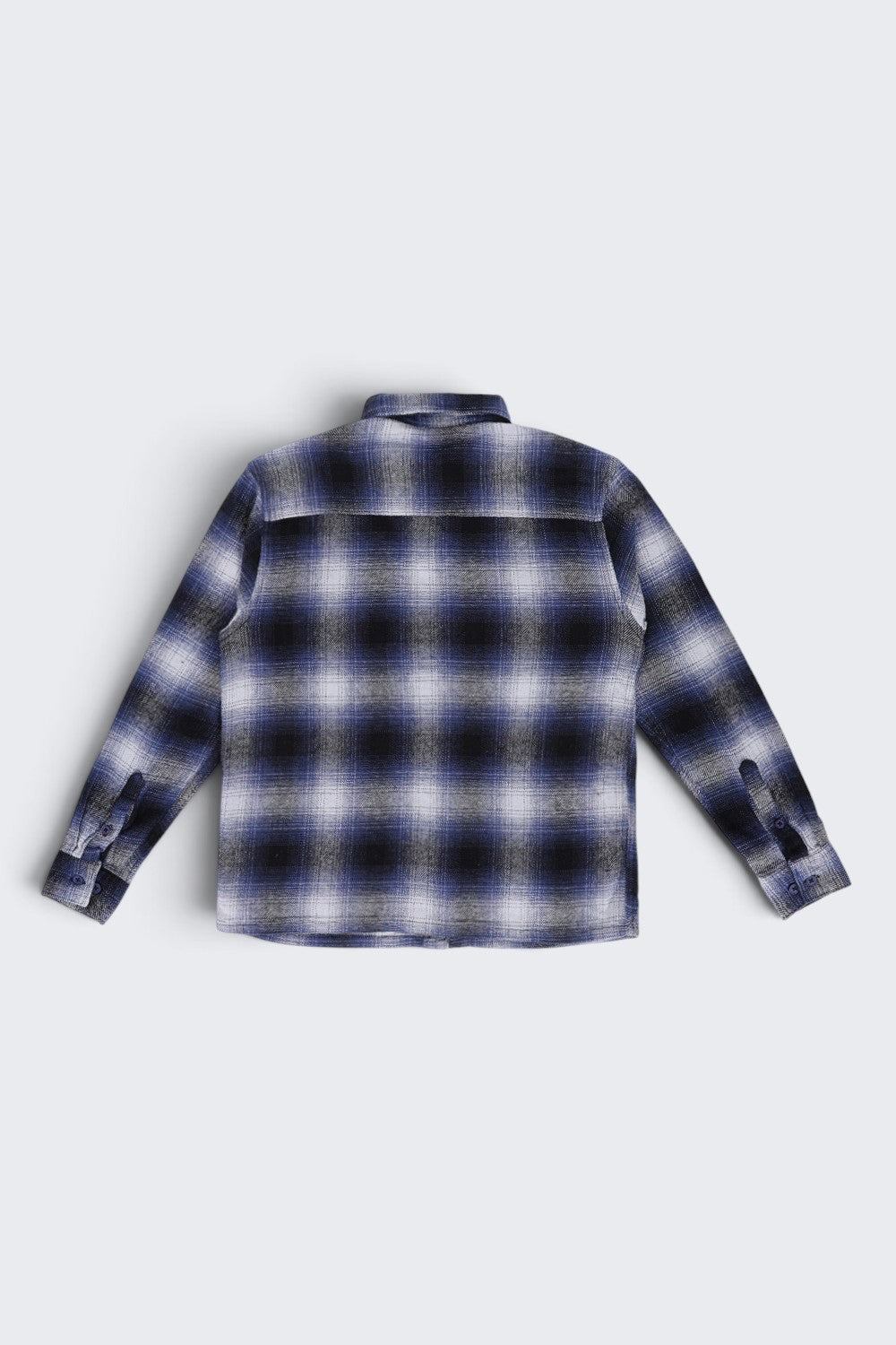 Tweens Boys Navy Checked Flannel Shirt