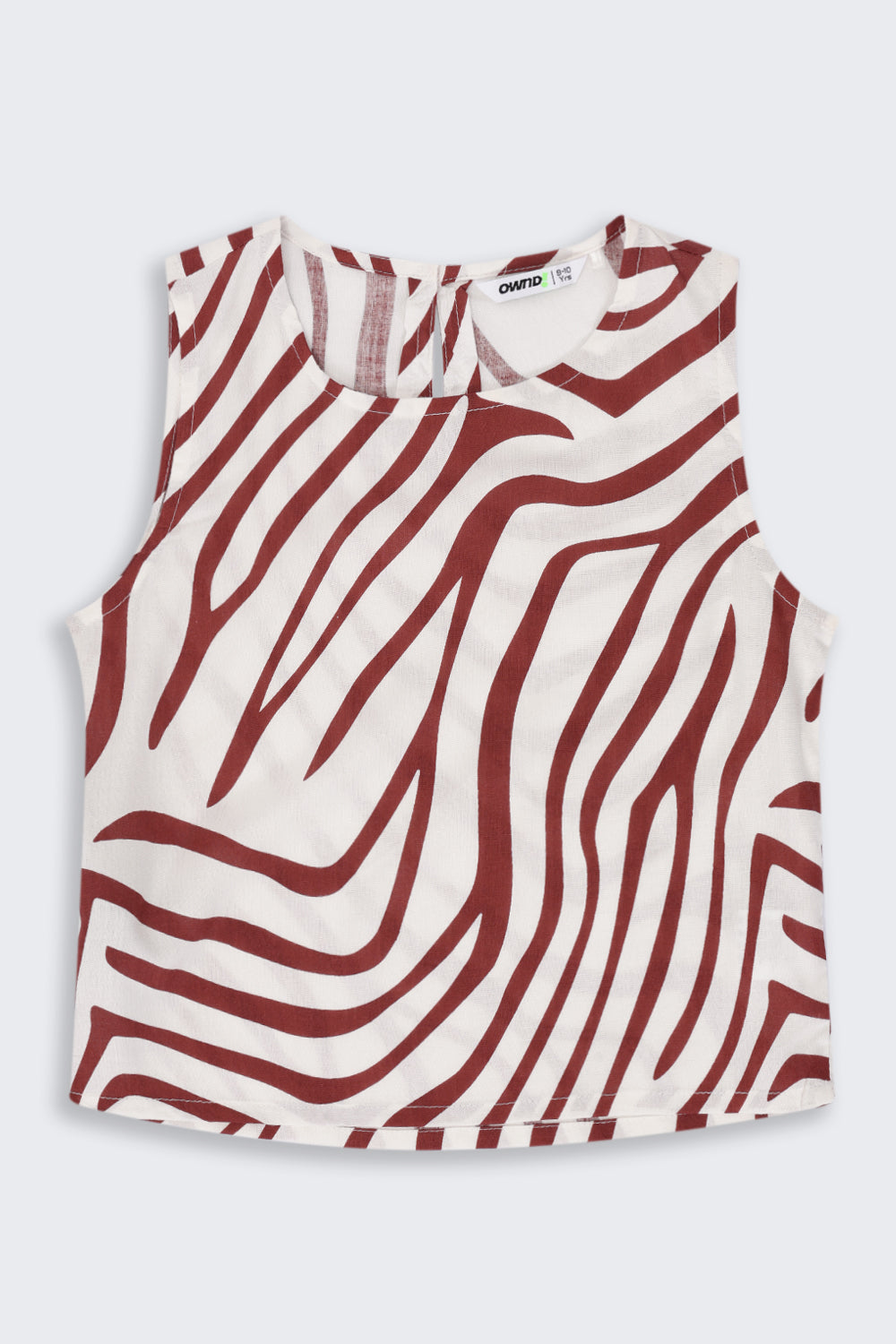 Tweens Girls Brown Zebra Print Co-Ord Set