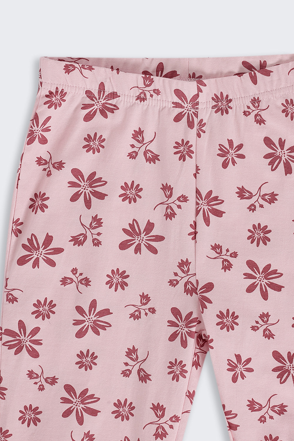 Tweens Girls Regular Fit Pink Floral Legging