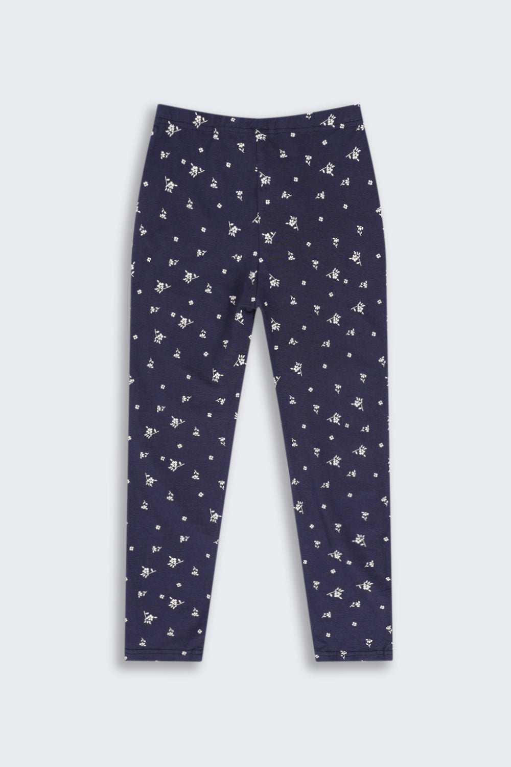 Tweens Girls Regular Fit Navy Printed Legging