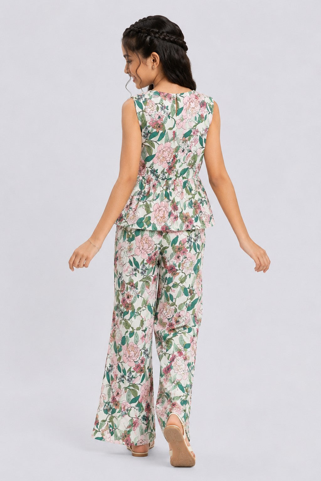 Tweens Girls Multi-coloured Gathered Co-ord Set