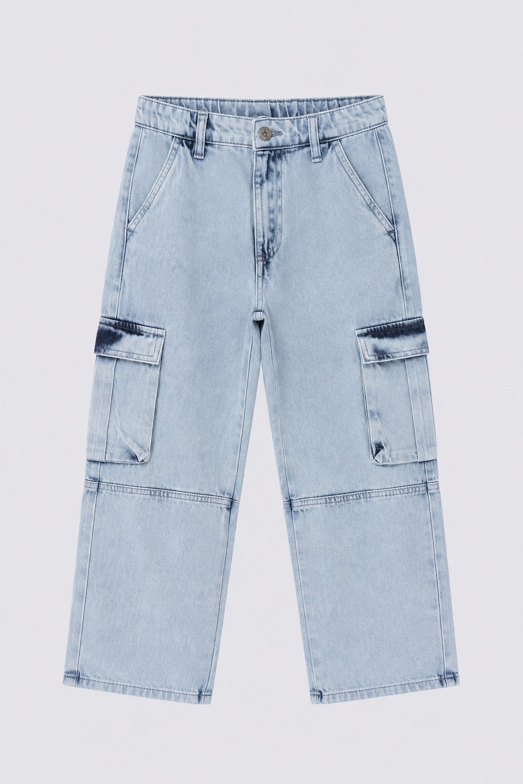 Tweens Boys Light Blue Cargo Jeans