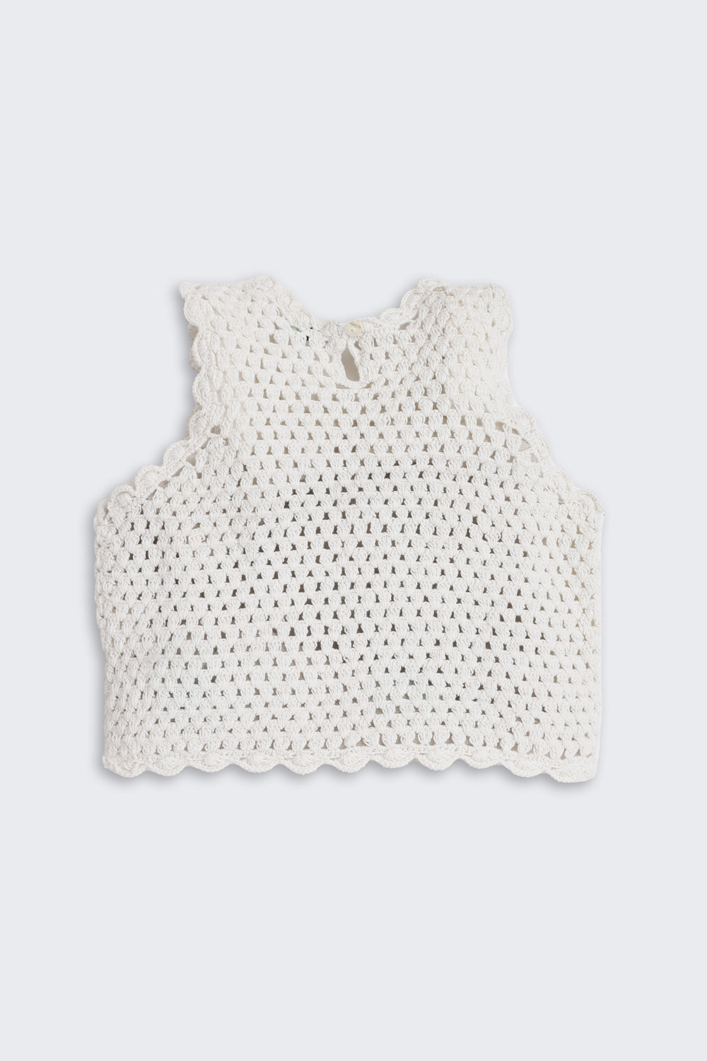 Off White Self Design Regular Fit Top