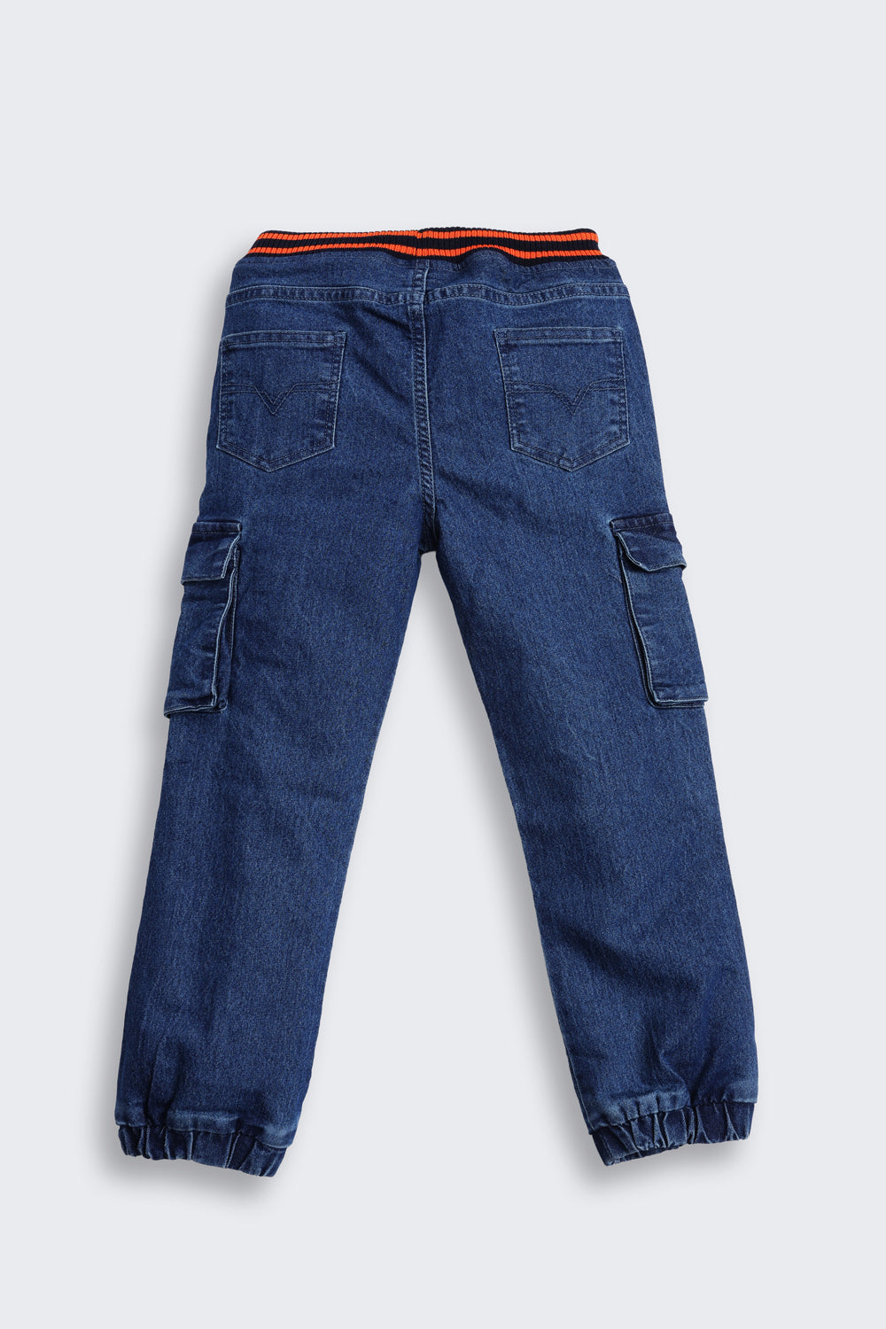 Dark Blue Solid Regular Fit Jeans