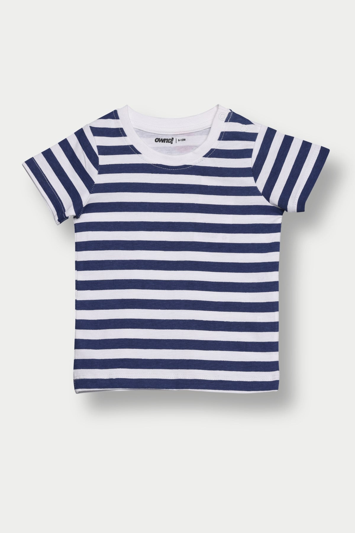 Navy Striped Regular Fit T-Shirt