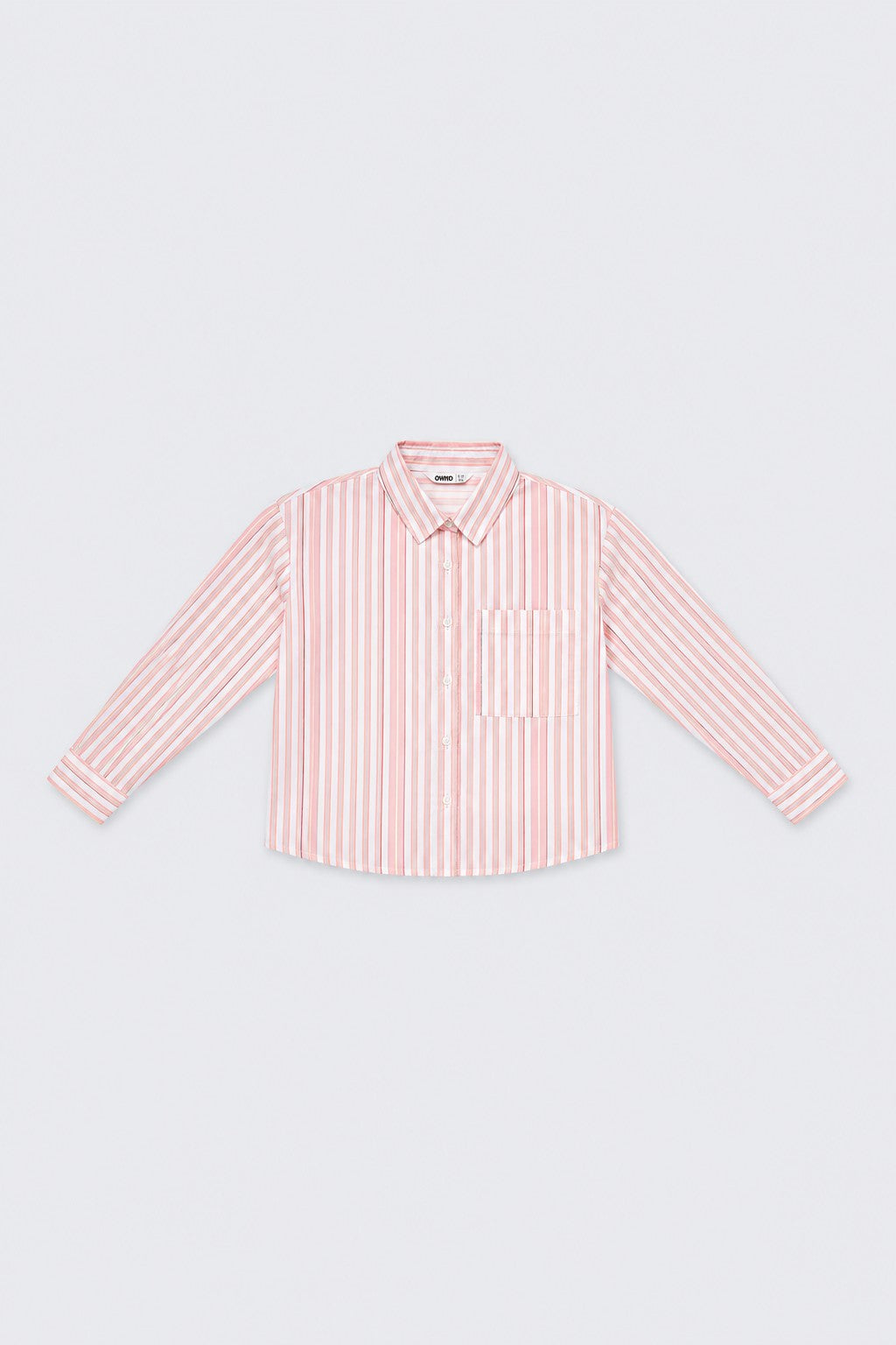 Pink & Yellow Striped Regular Fit Shirt