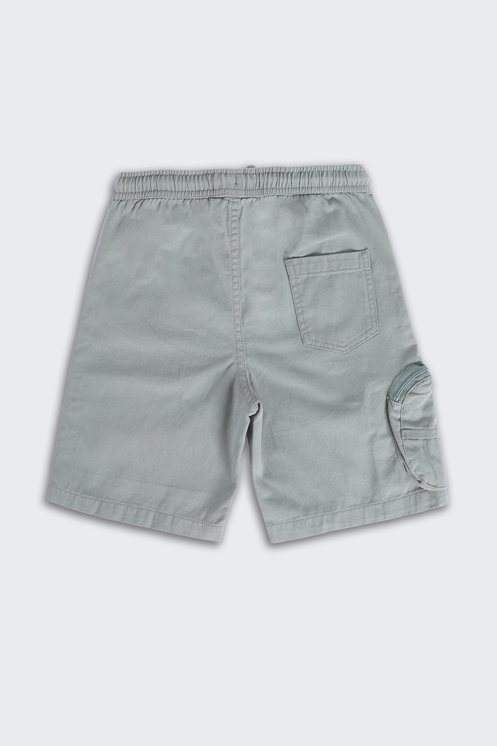 Olive Solid Regular Fit Shorts