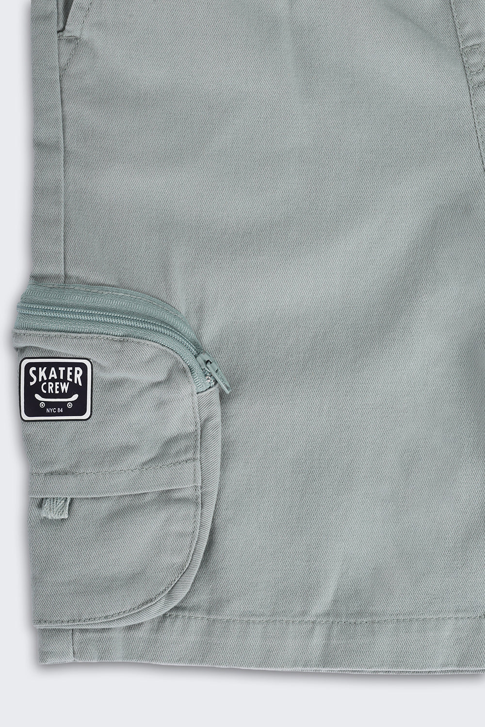 Olive Solid Regular Fit Shorts
