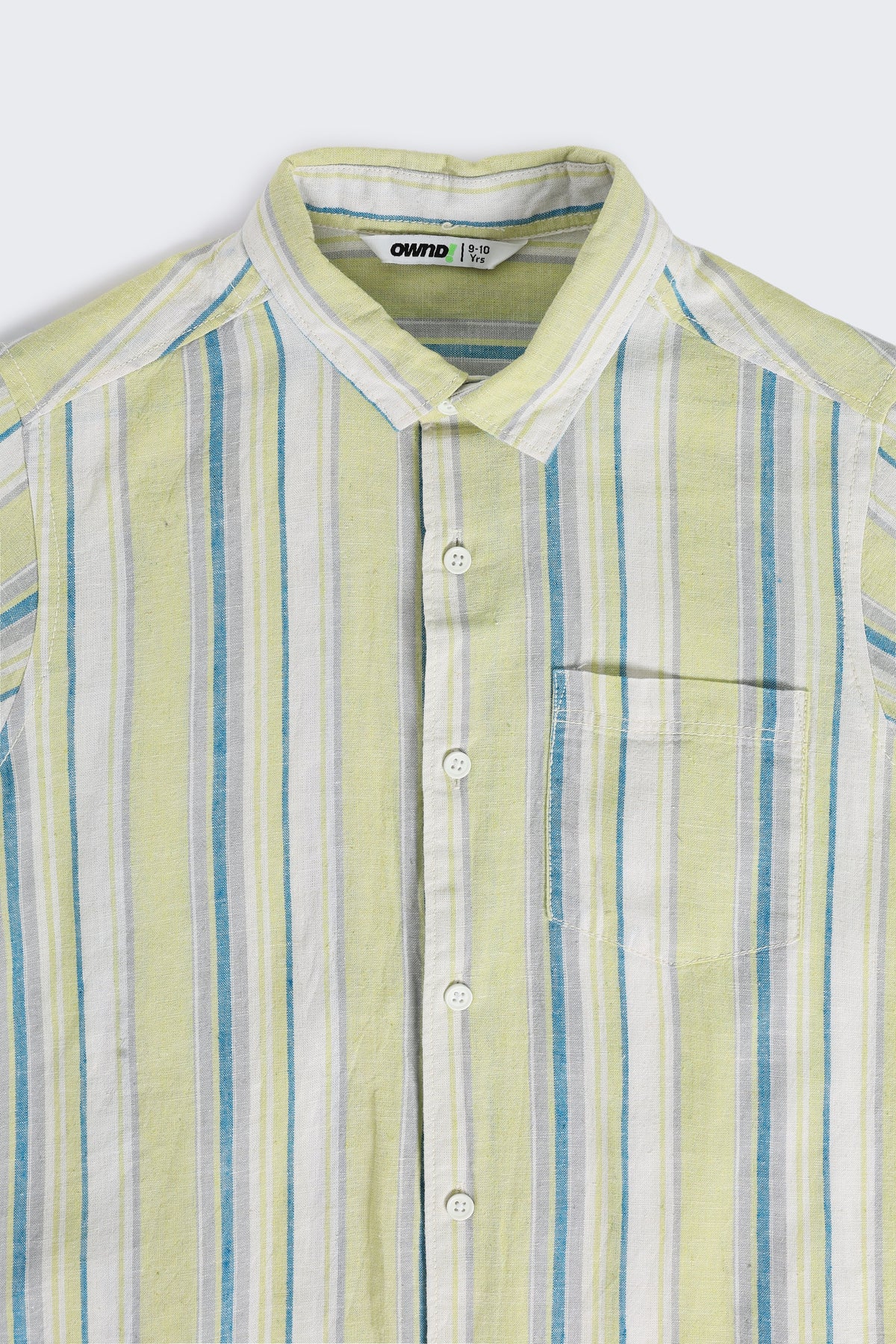 Lime Striped Summer Shirt