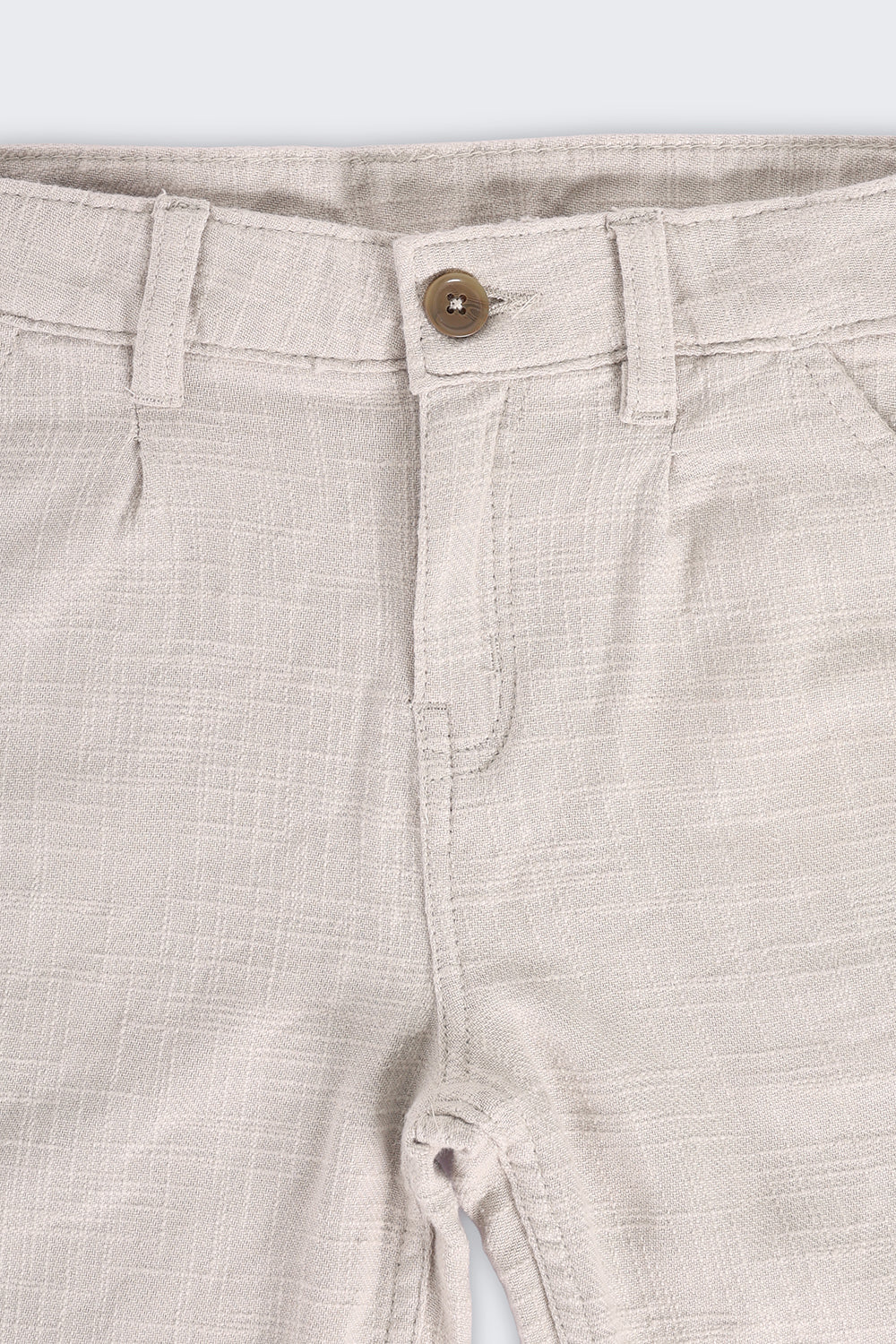 Grey Solid Regular Fit Shorts