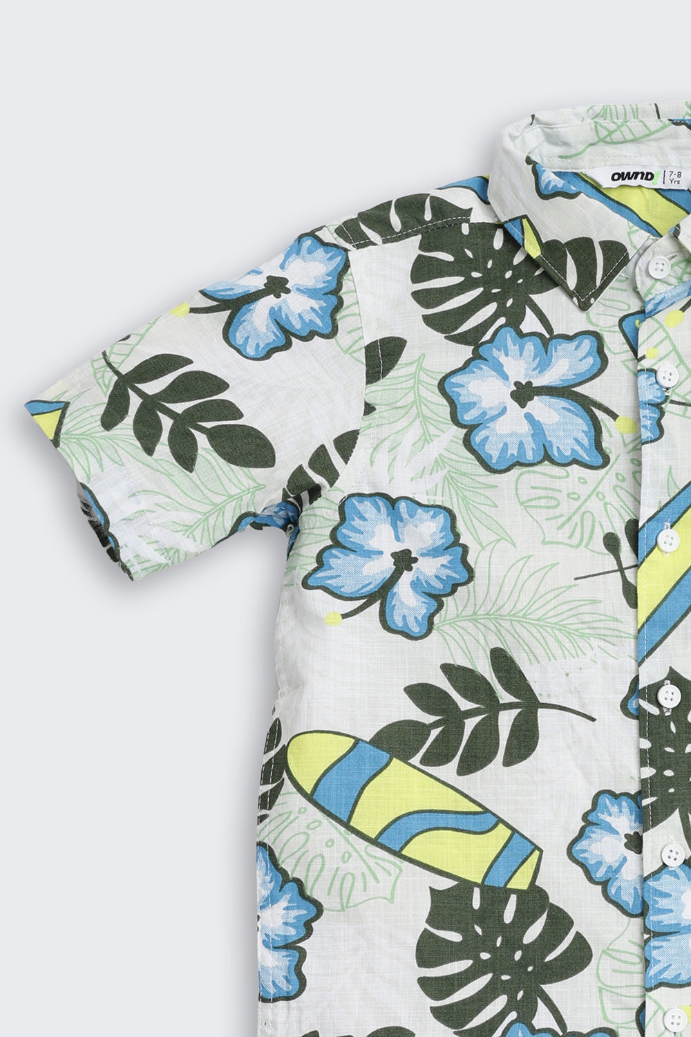 Multi-coloured Tropial Printed Regular Fit Shirt