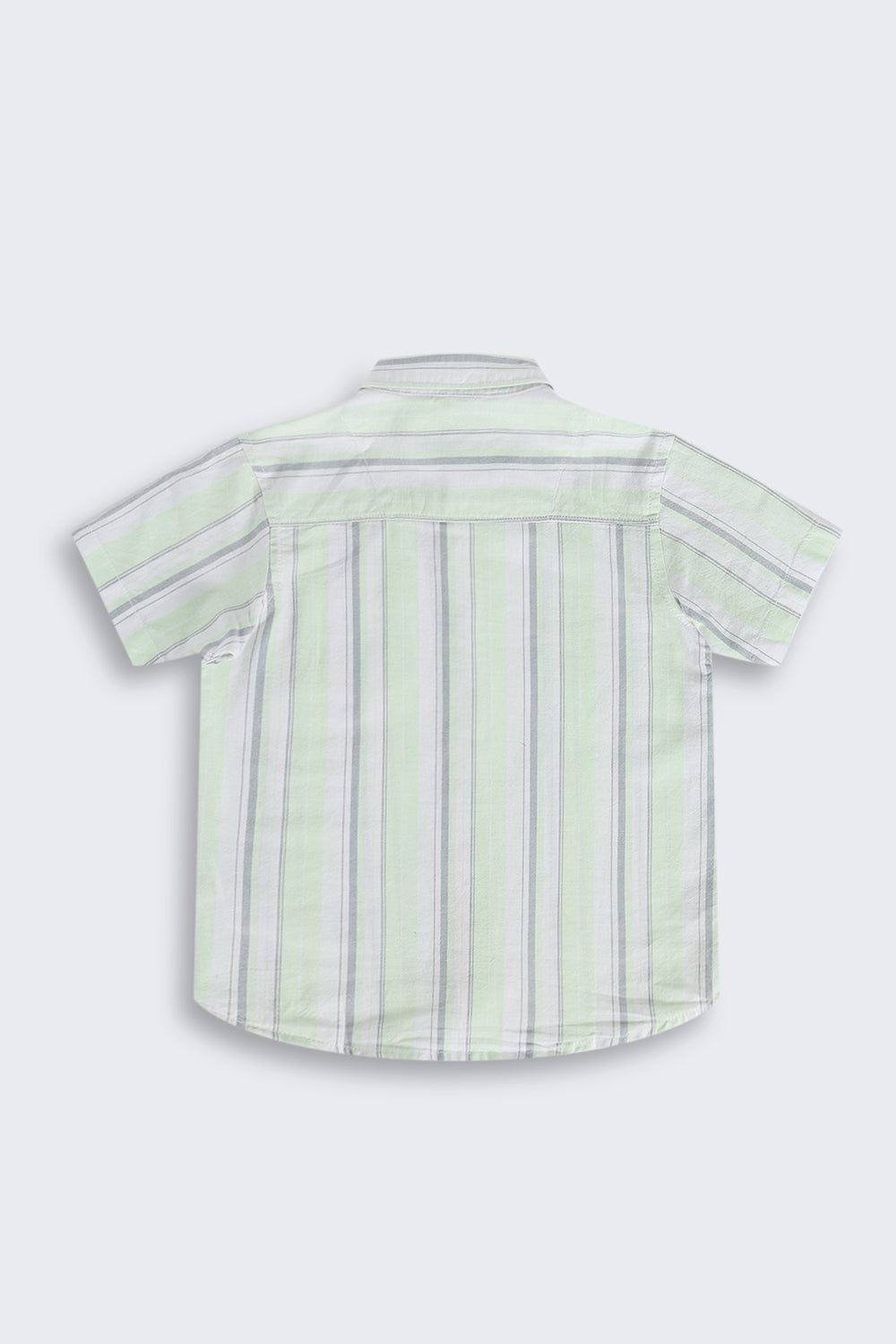 Light Green Striped Summer Shirt