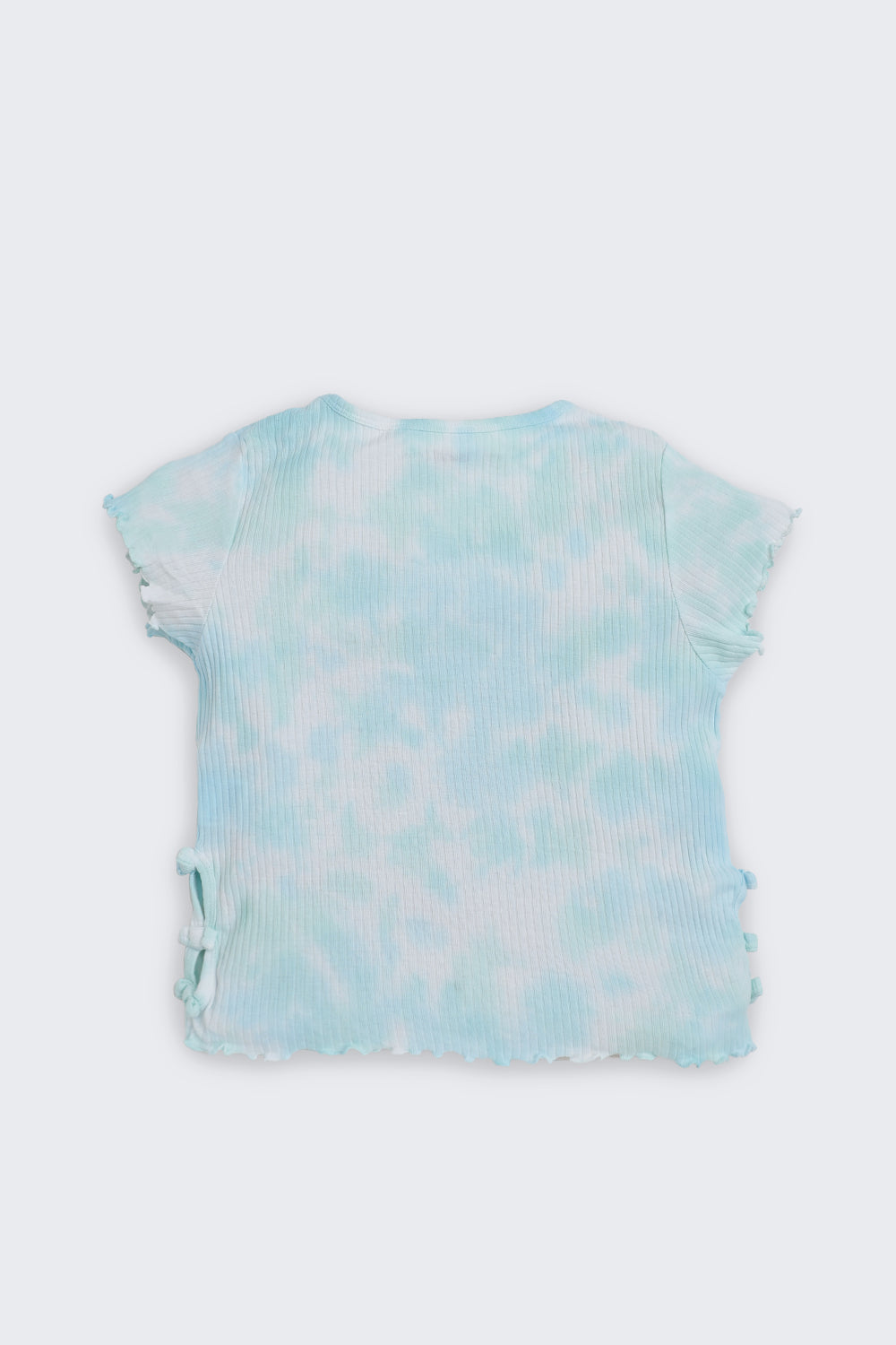 Light Blue Tie-Dye Regular Fit Top