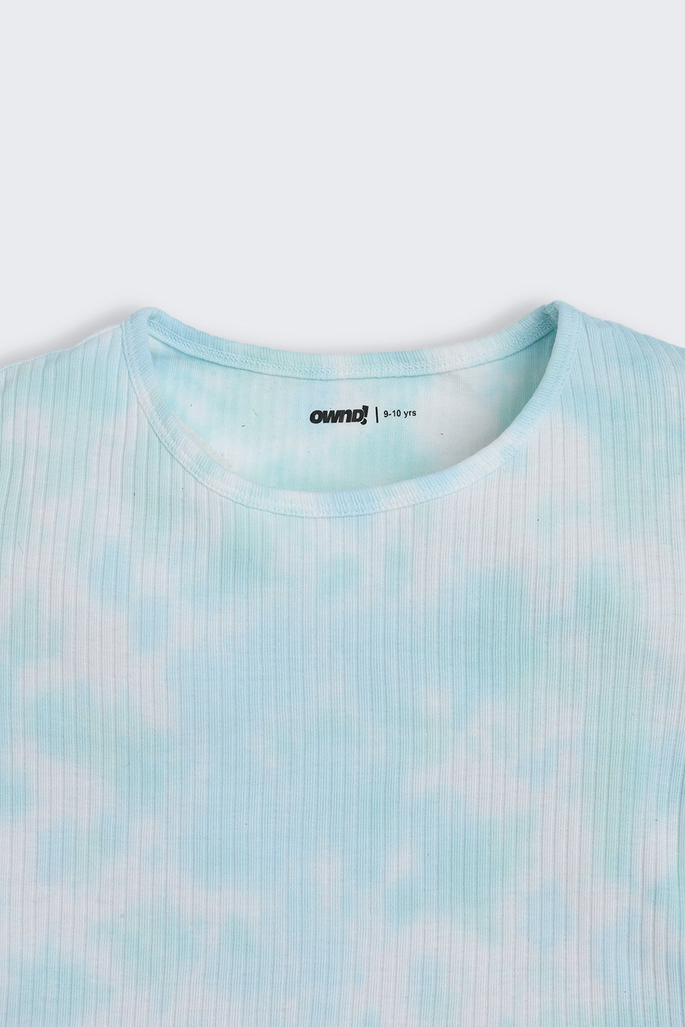 Light Blue Tie-Dye Regular Fit Top