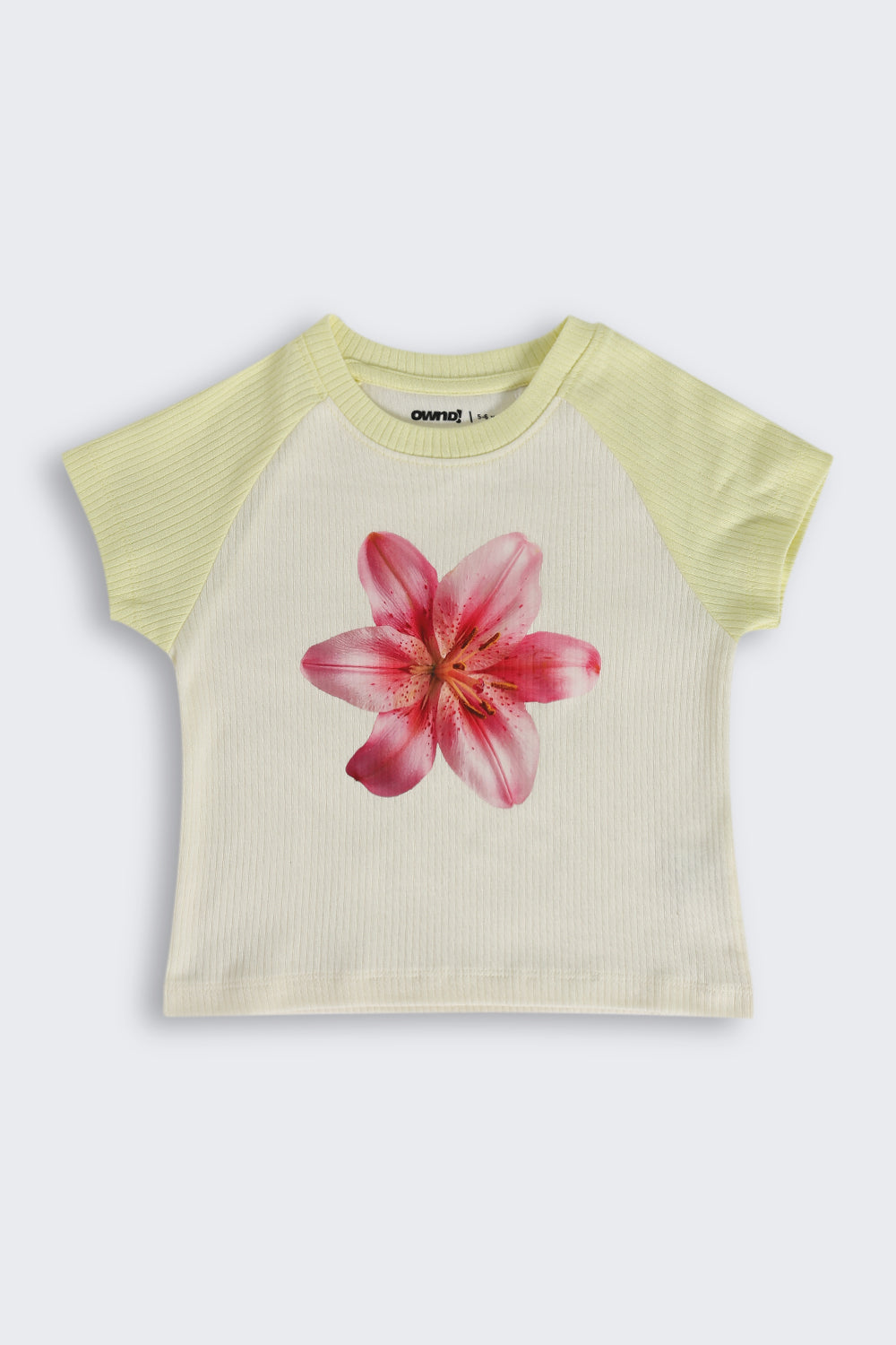 Off White Floral Graphic Cotton Regular Fit T-Shirt
