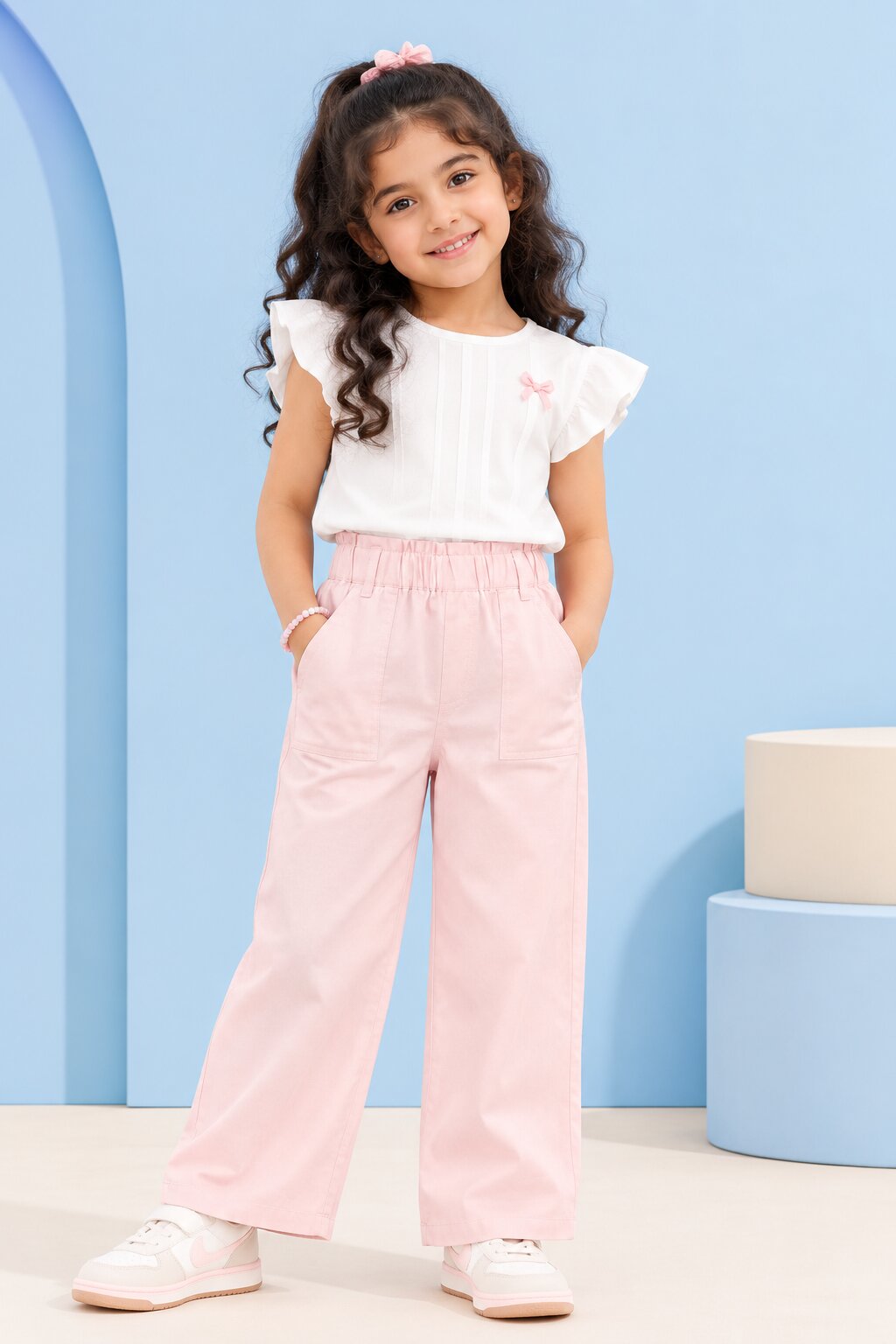 Pink Solid Pant