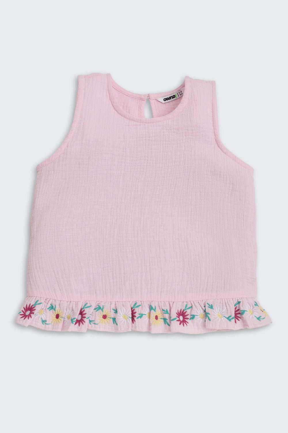 Pink Embroidered Regular Fit Co-ord Set
