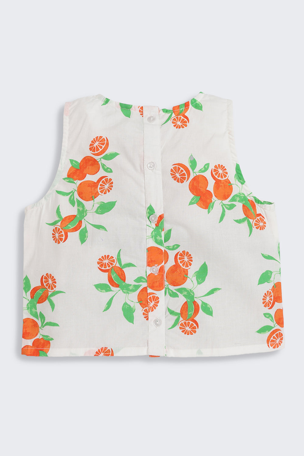Off White Fruits Printed Regular Fit Co-ord Set