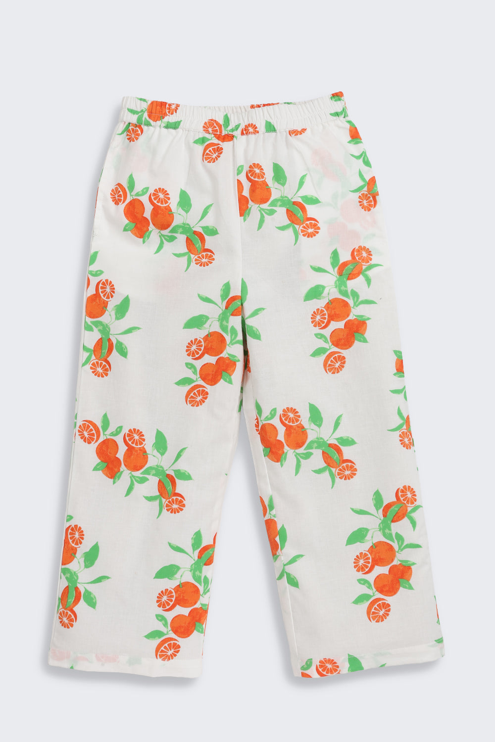 Off White Fruits Printed Regular Fit Co-ord Set