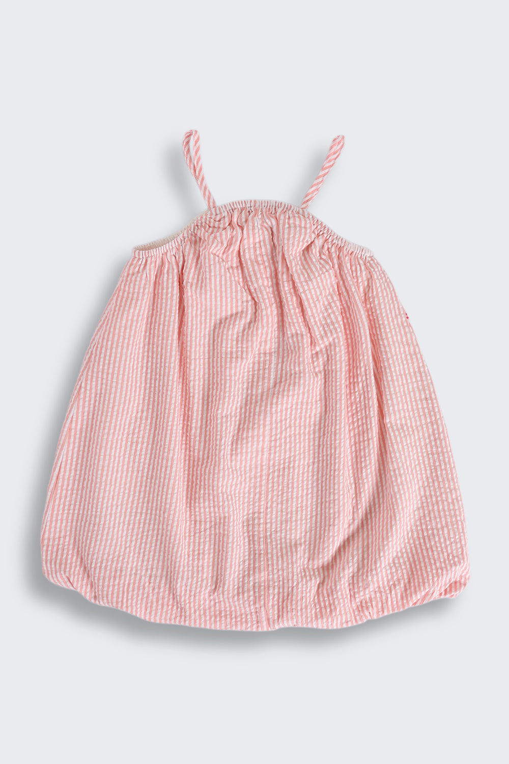 Coral Striped Dress