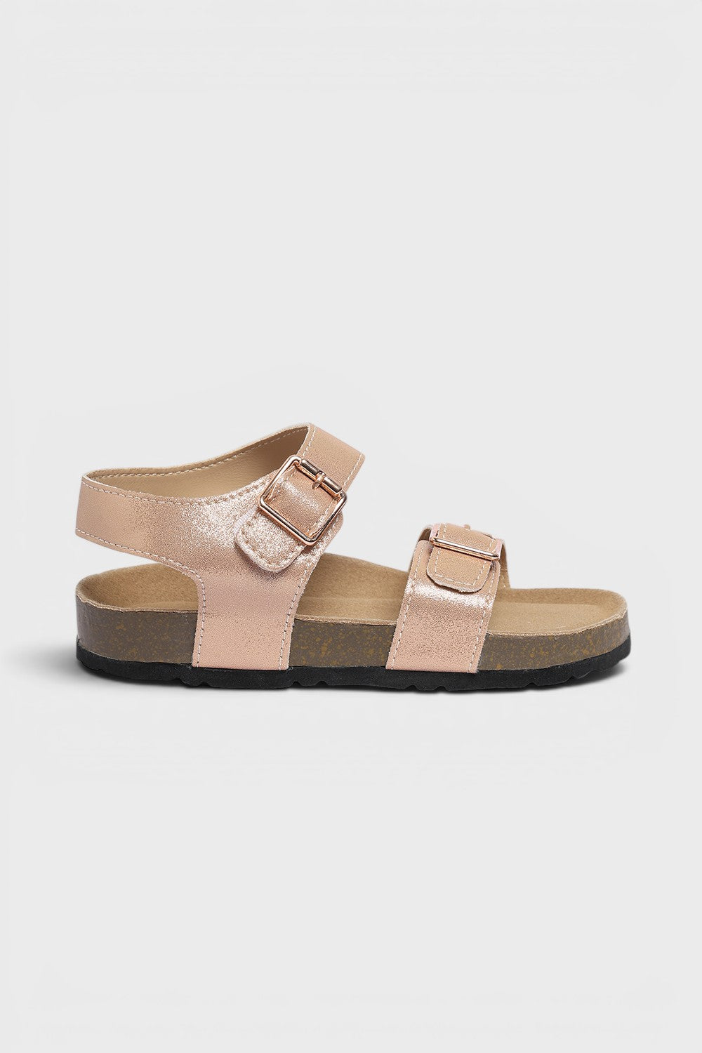 Beige Solid Sandals