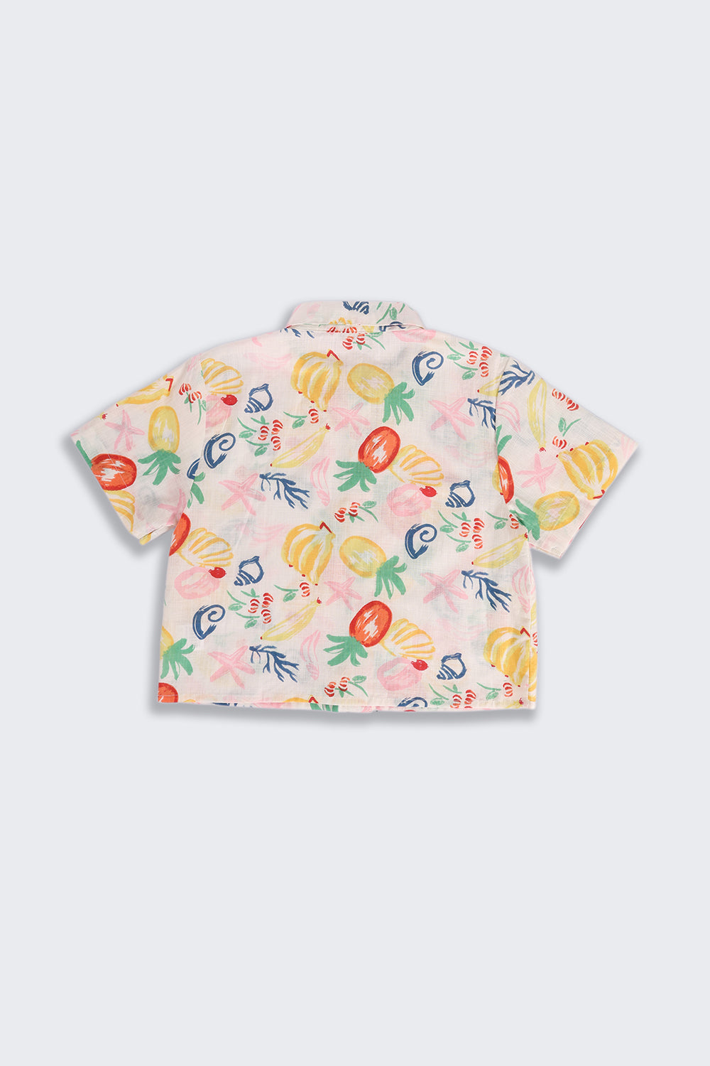Multi-coloured Fruits Printed Regular Fit Shirt