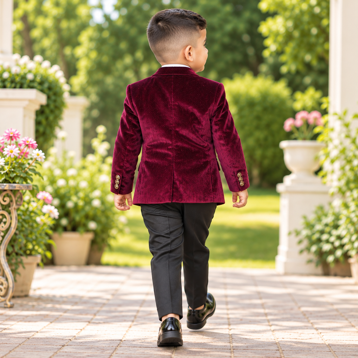 Wine Coat Suit