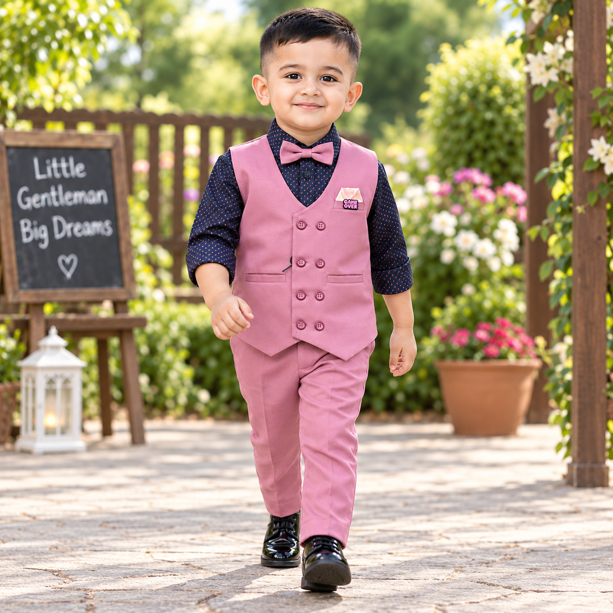Peach Jacket Suit