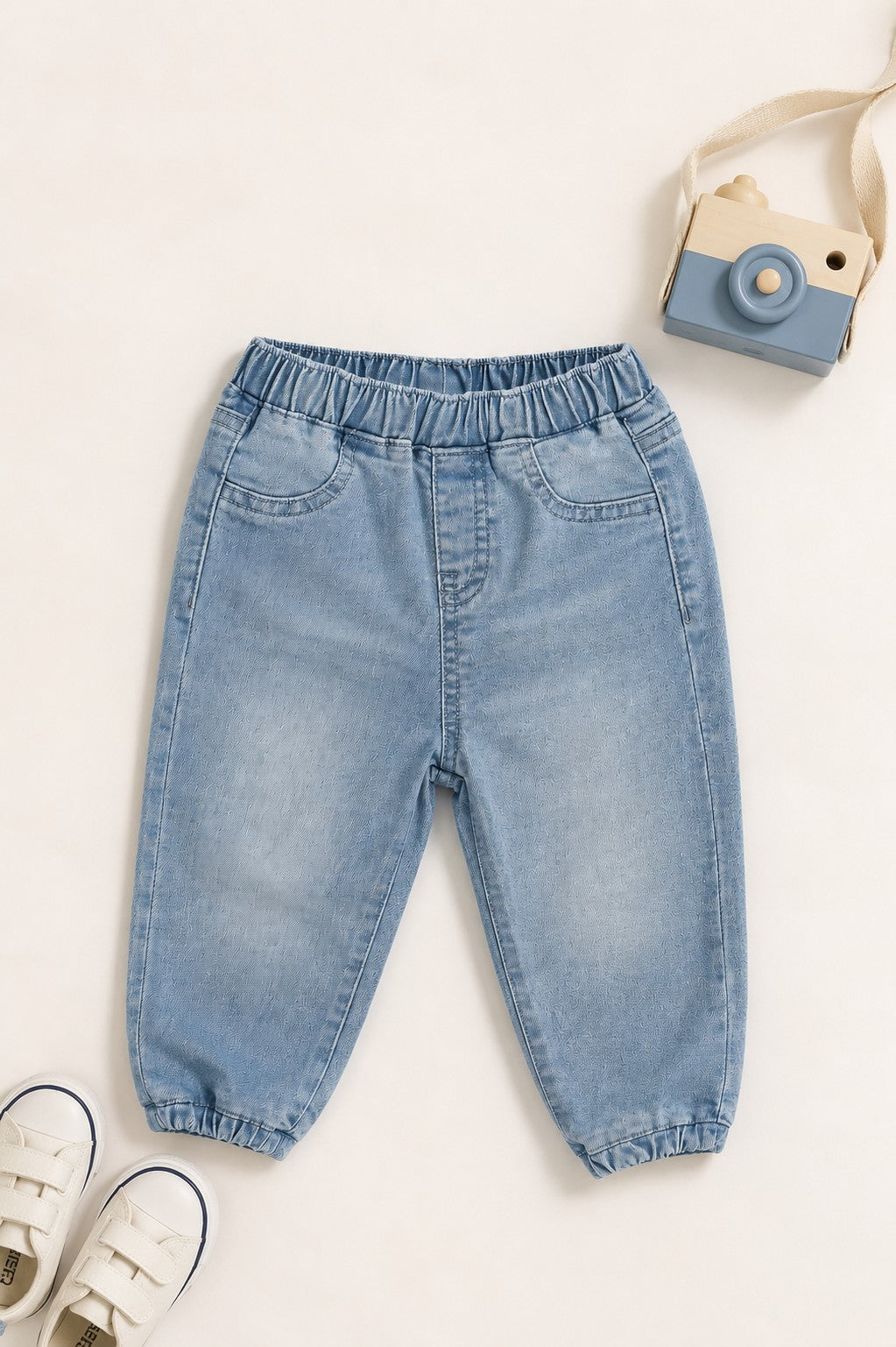 Blue Loose Fit Jeans With 4 Pocket