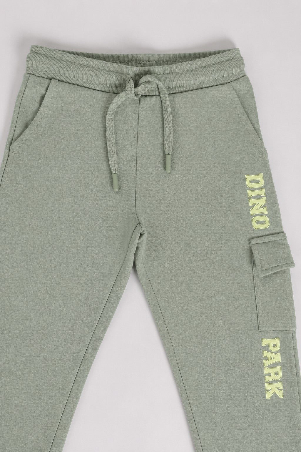 Green Typographic Regular Fit Jogger With 3 Pocket