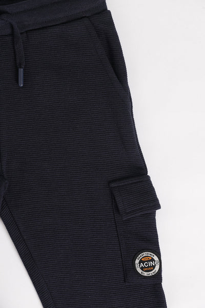 Navy Regular Fit Jogger With 3 Pocket