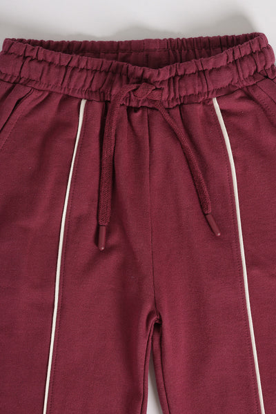 Maroon Regular Fit Jogger With 2 Pocket