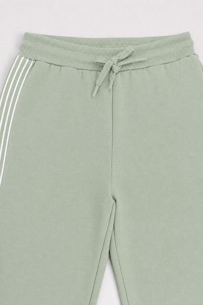 Green Mid Rise Straight Fit Jogger