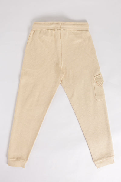 Beige Regular Fit Jogger With 3 Pocket