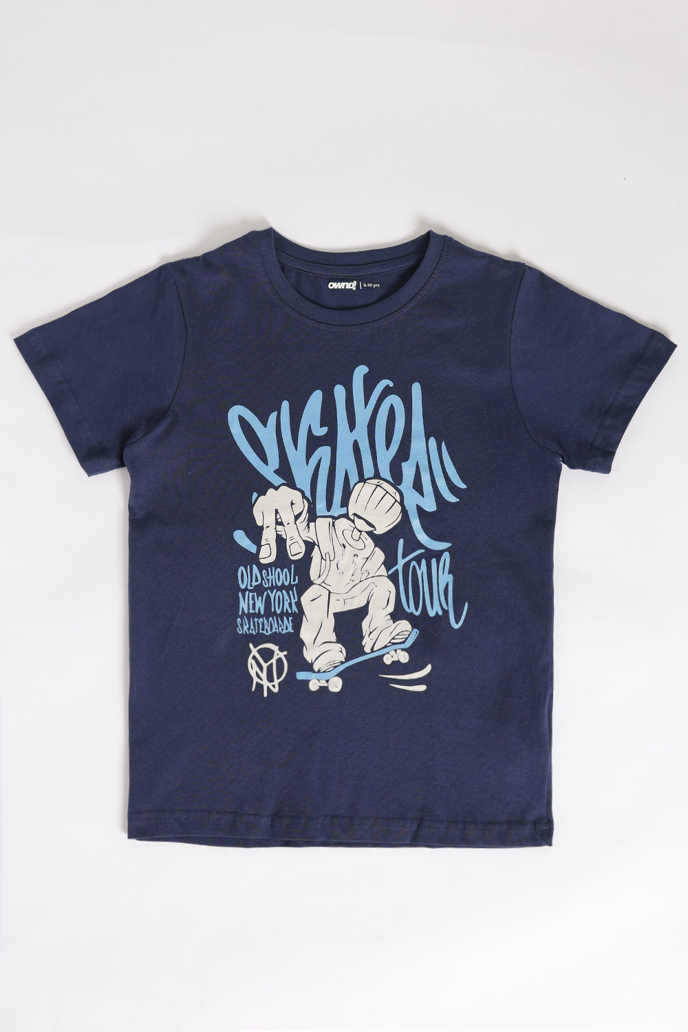 Navy Graphic Regular Fit T-Shirt